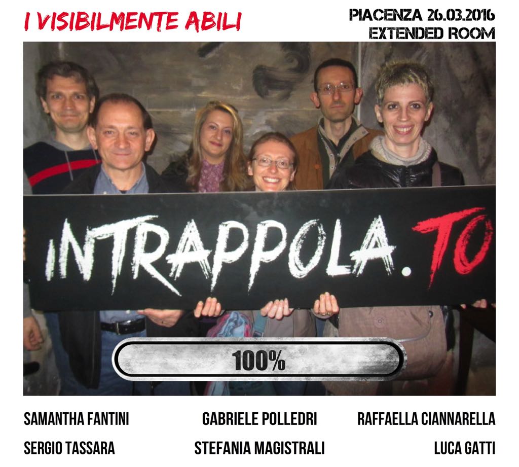 Il gruppo I visibilmente abili è fuggito dalla nostra escape room Extended Room