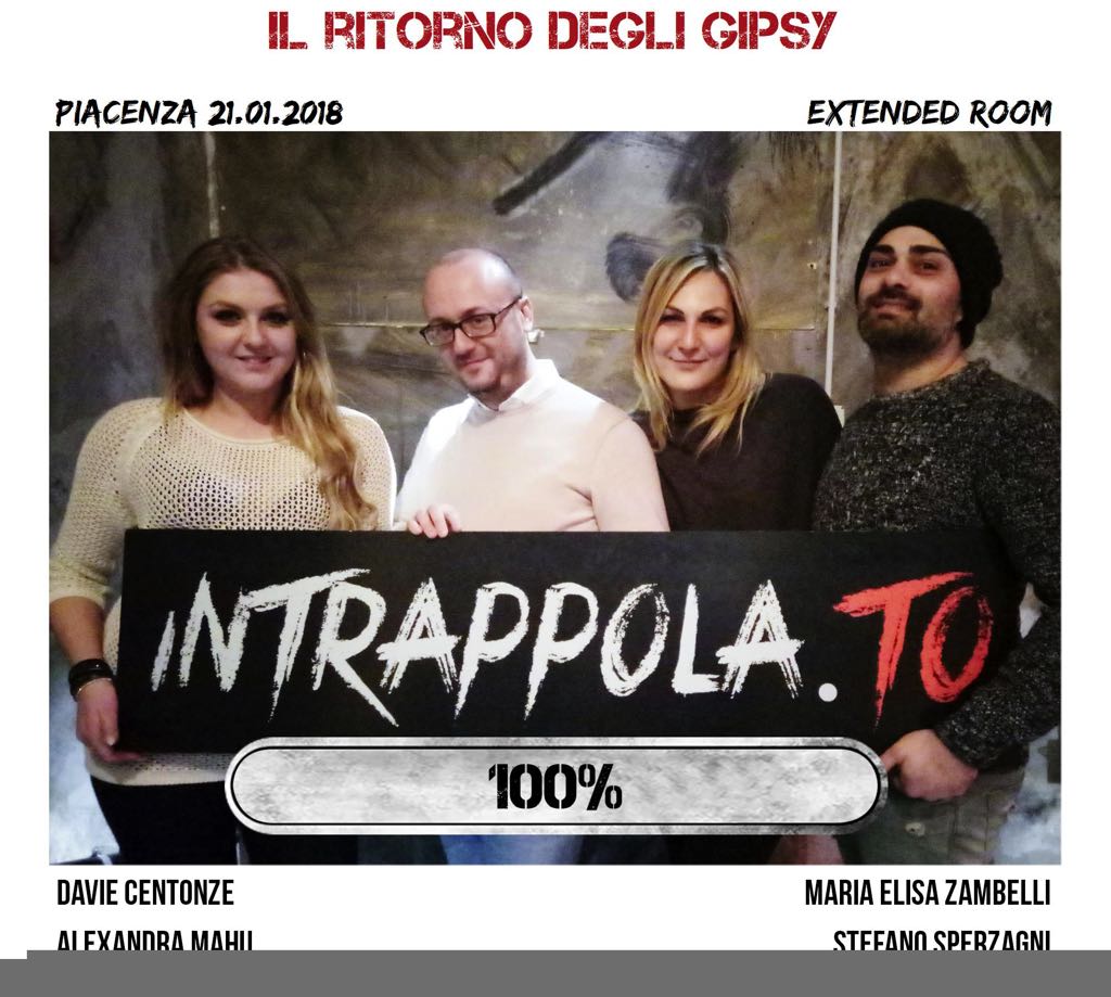 Il gruppo il ritorno degli gipsy è fuggito dalla nostra escape room Extended Room