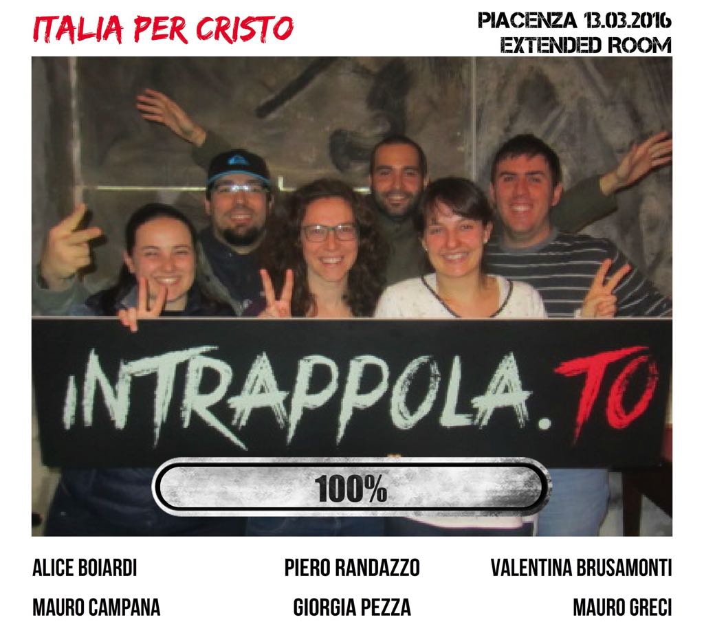 Il gruppo italia per Cristo è fuggito dalla nostra escape room Extended Room