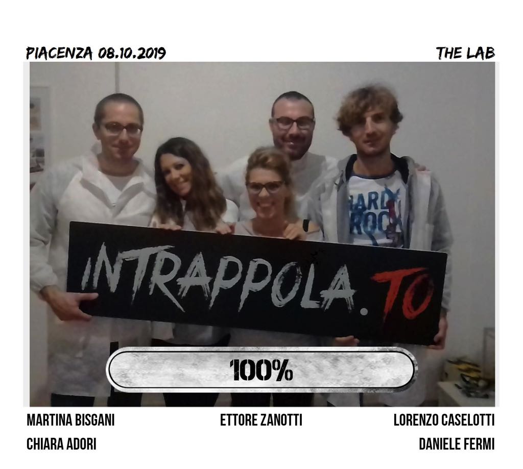 Il gruppo   è fuggito dalla nostra escape room The Lab