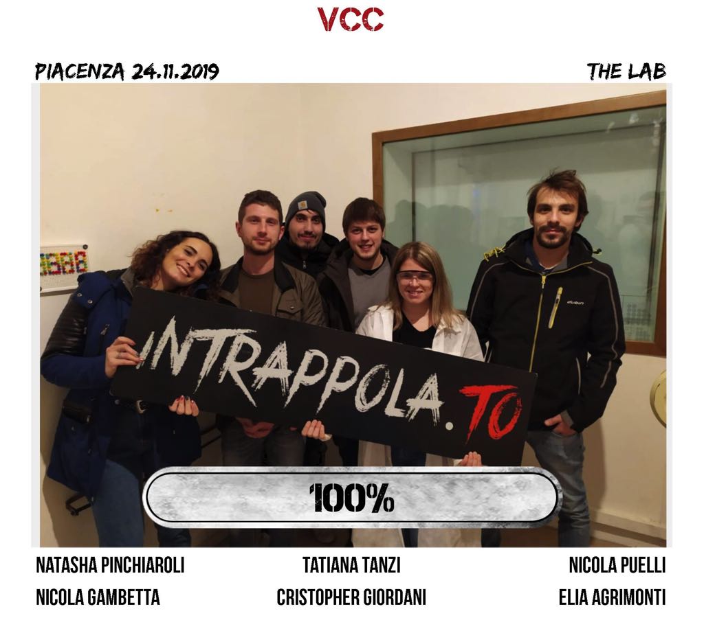 Il gruppo VCC è fuggito dalla nostra escape room The Lab