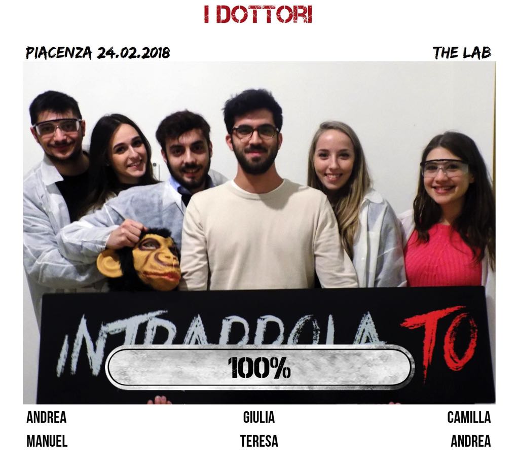Il gruppo i dottori è fuggito dalla nostra escape room The Lab