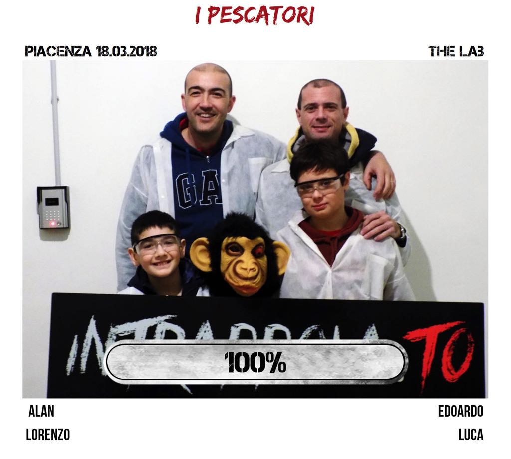 Il gruppo i pescatori è fuggito dalla nostra escape room The Lab