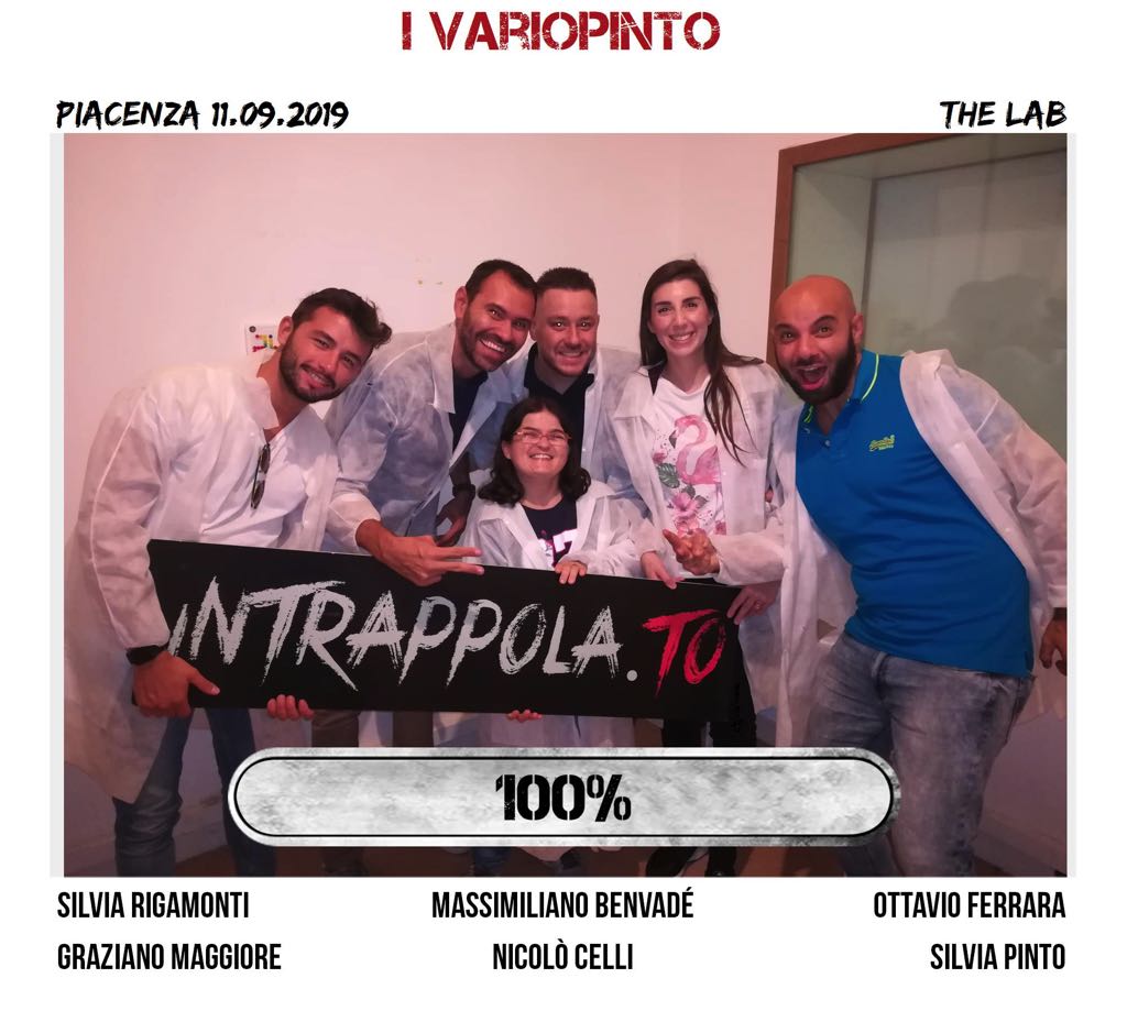 Il gruppo i variopinto è fuggito dalla nostra escape room The Lab