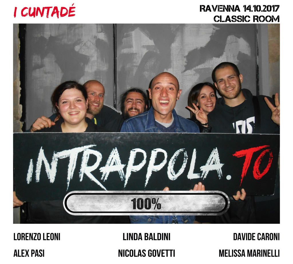 Il gruppo I Cuntadé è fuggito dalla nostra escape room Classic Room