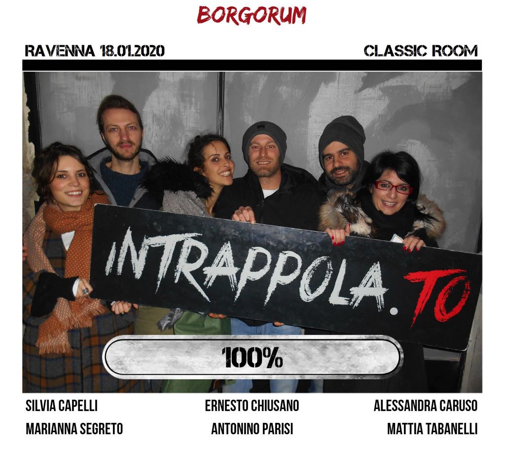 Il gruppo borgorum è fuggito dalla nostra escape room Classic Room