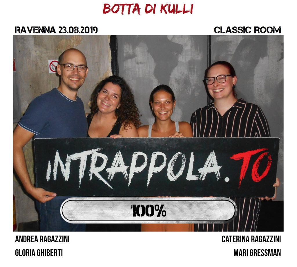Il gruppo botta di kulli è fuggito dalla nostra escape room Classic Room
