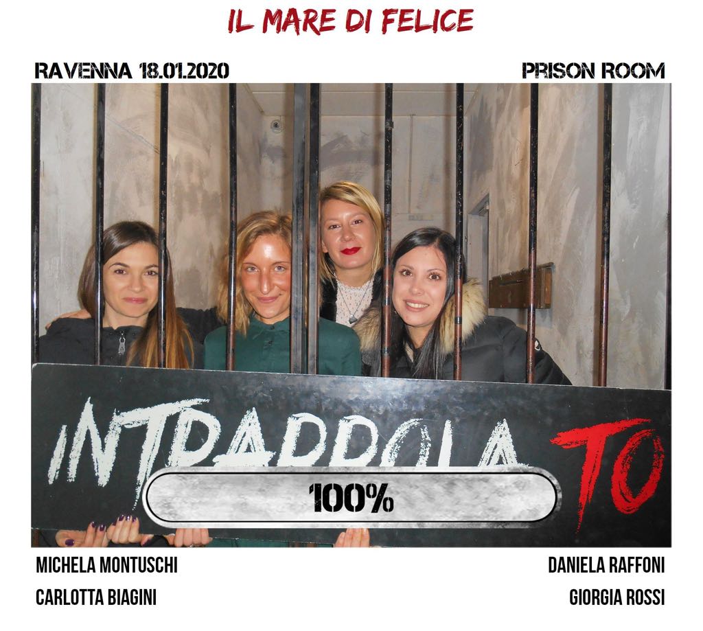Il gruppo il mare di felice è fuggito dalla nostra escape room Prison Room