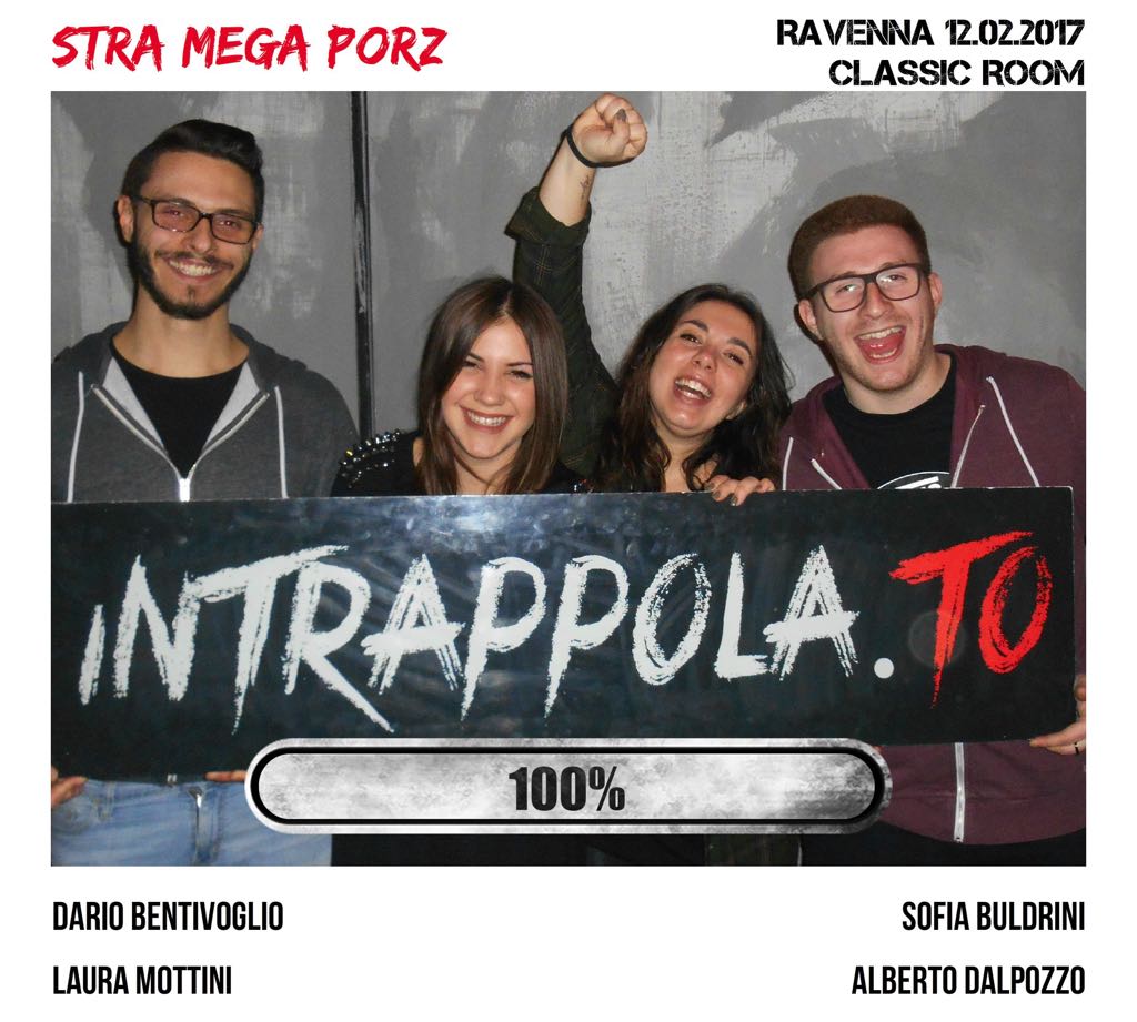 Il gruppo stra mega porz è fuggito dalla nostra escape room Classic Room