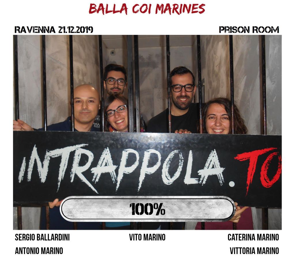 Il gruppo balla coi marines è fuggito dalla nostra escape room Prison Room