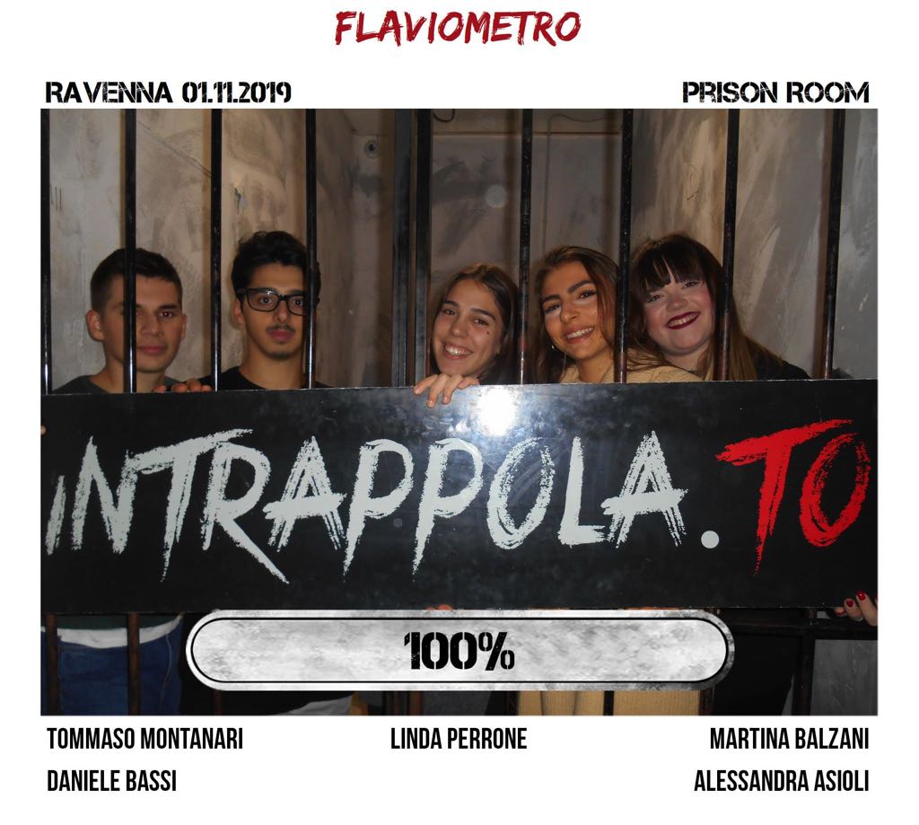 Il gruppo flaviometro è fuggito dalla nostra escape room Prison Room