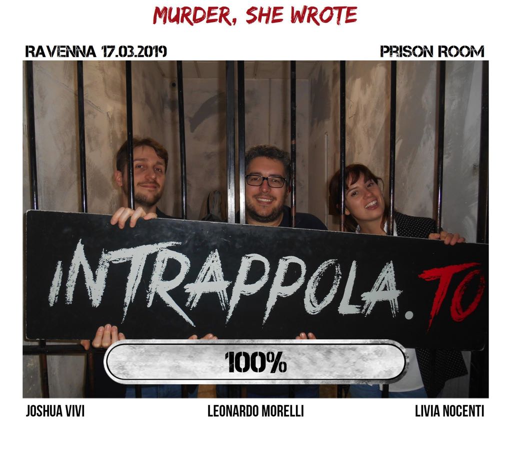 Il gruppo murder, she wrote è fuggito dalla nostra escape room Prison Room