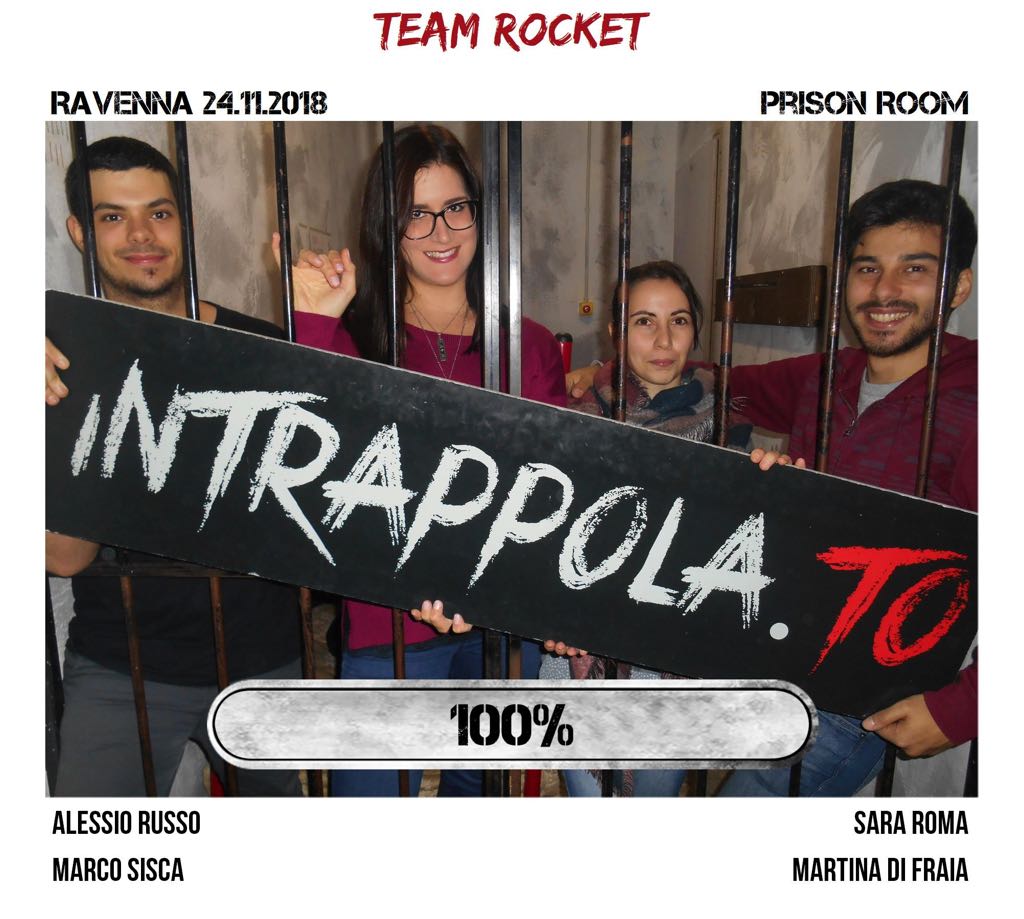 Il gruppo team rocket è fuggito dalla nostra escape room Prison Room