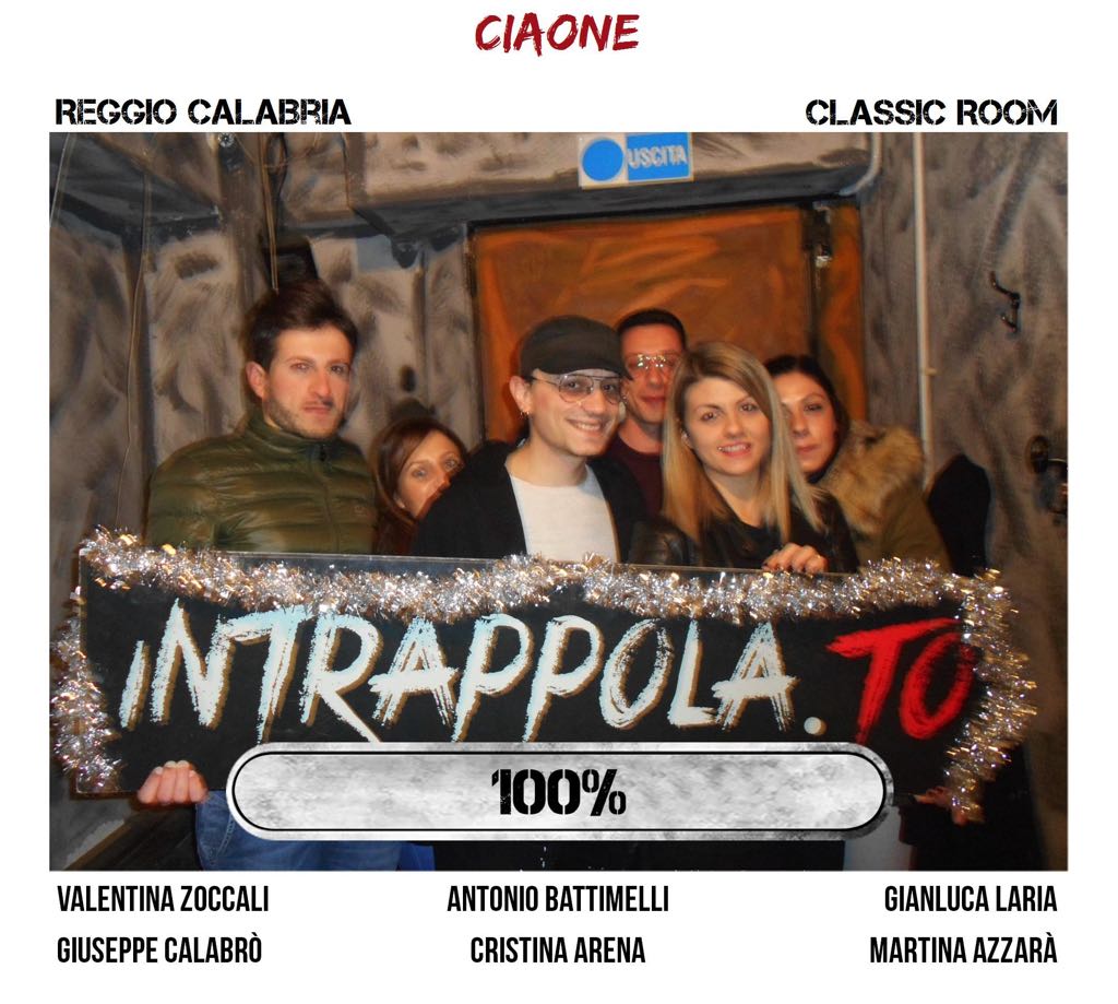 Il gruppo ciaone è fuggito dalla nostra escape room Classic Room