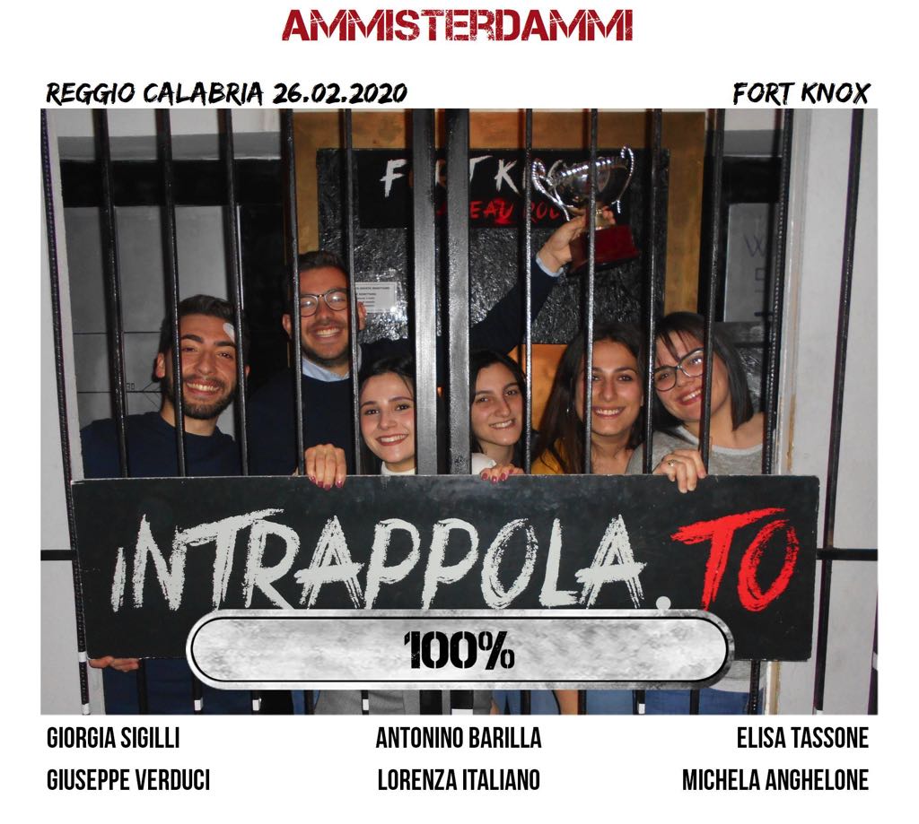 Il gruppo ammisterdammi è fuggito dalla nostra escape room Fort Knox