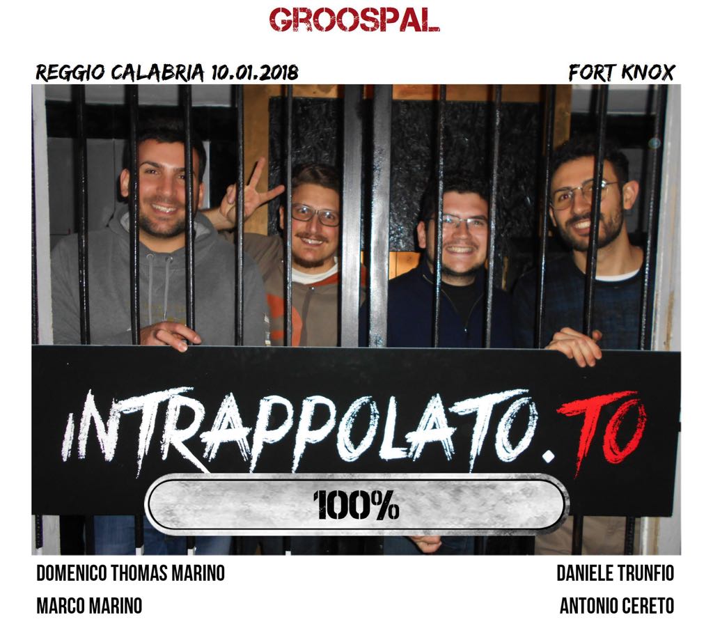 Il gruppo groospal è fuggito dalla nostra escape room Fort Knox
