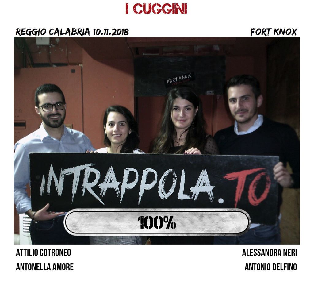 Il gruppo i cuggini è fuggito dalla nostra escape room Fort Knox