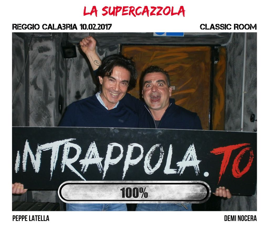 Il gruppo LA SUPERCAZZOLA è fuggito dalla nostra escape room Classic Room