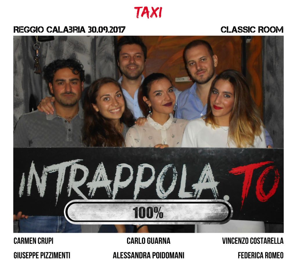 Il gruppo Taxi è fuggito dalla nostra escape room Classic Room