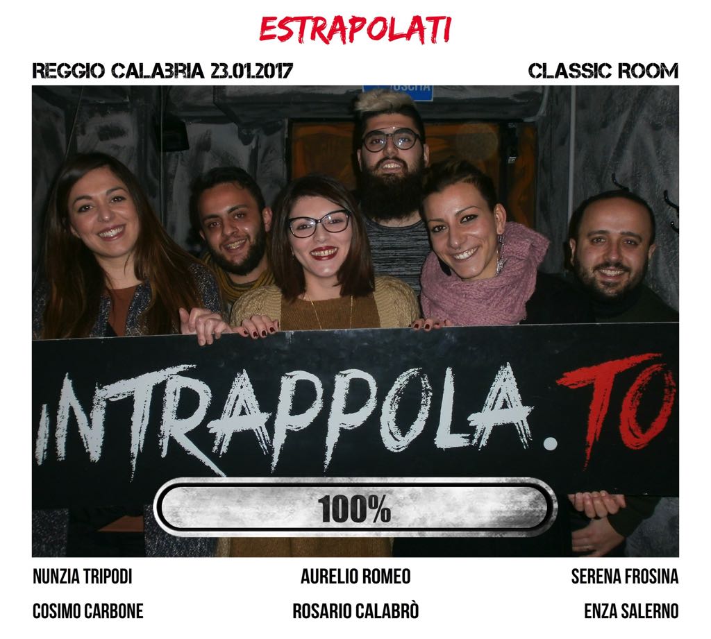 Il gruppo estrapolati è fuggito dalla nostra escape room Classic Room
