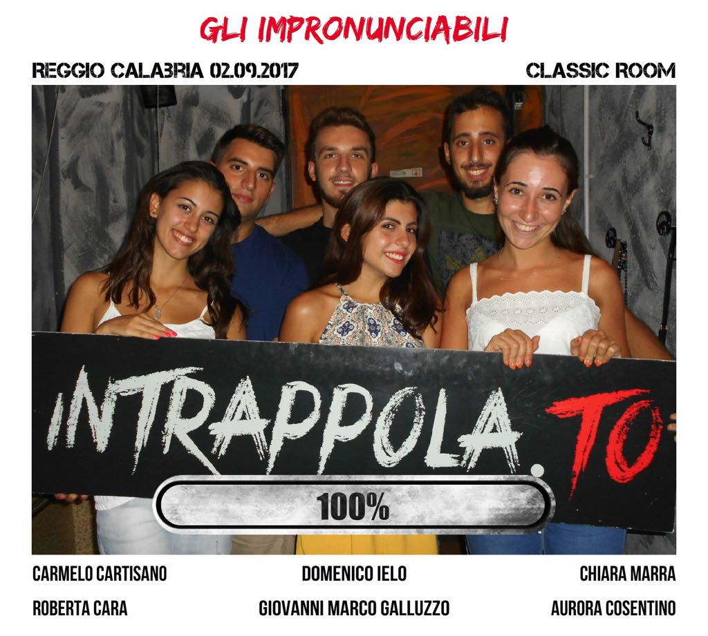 Il gruppo gli impronunciabili è fuggito dalla nostra escape room Classic Room