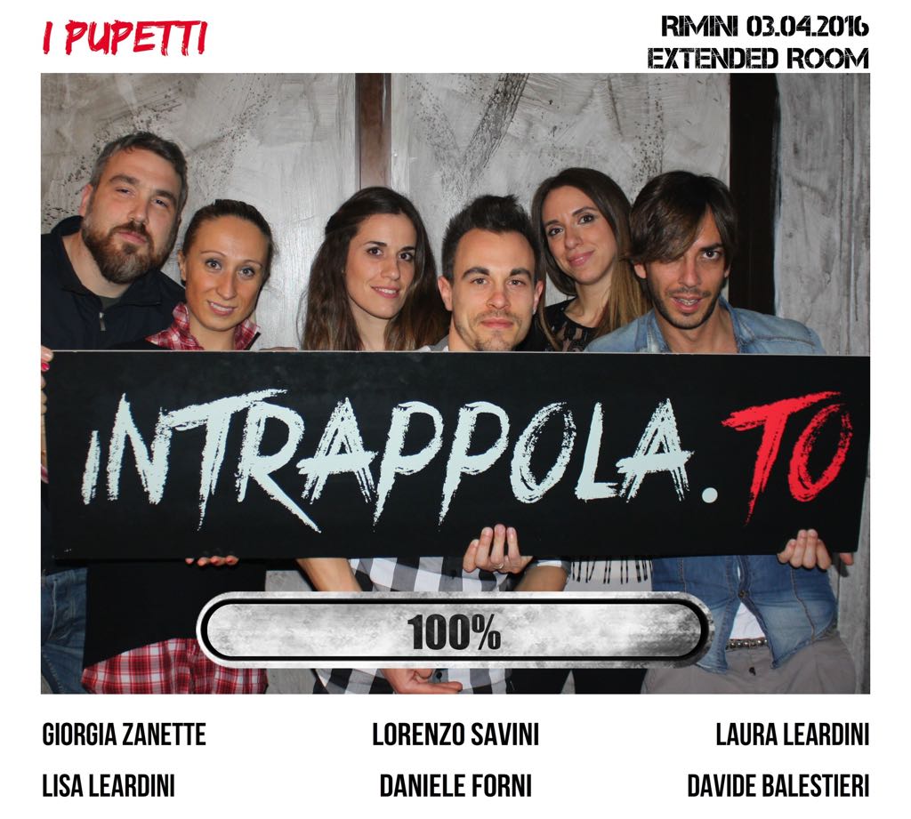 Il gruppo I pupetti è fuggito dalla nostra escape room Extended Room