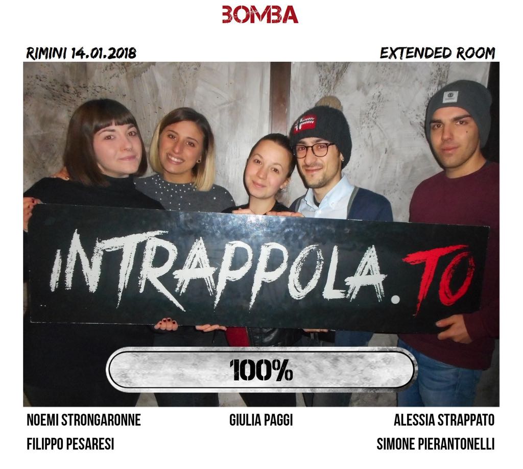 Il gruppo bomba è fuggito dalla nostra escape room Extended Room