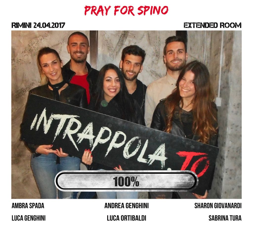 Il gruppo pray for spino è fuggito dalla nostra escape room Extended Room