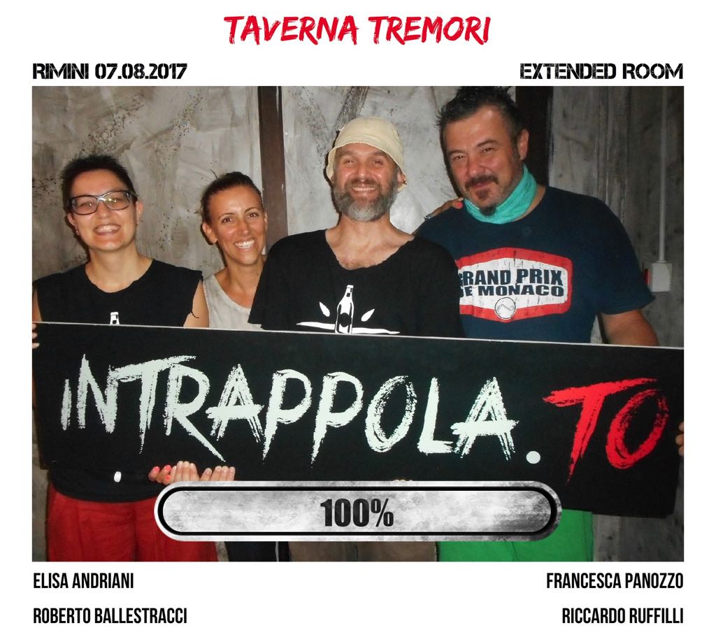 Il gruppo taverna tremori è fuggito dalla nostra escape room Extended Room