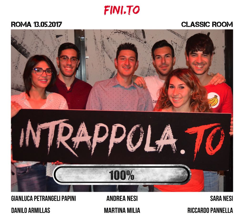 Il gruppo fini.to è fuggito dalla nostra escape room Classic Room
