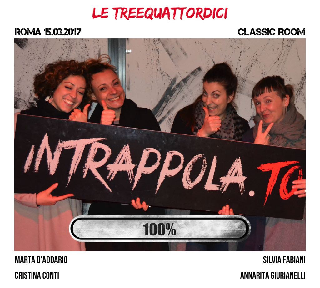 Il gruppo le treequattordici è fuggito dalla nostra escape room Classic Room