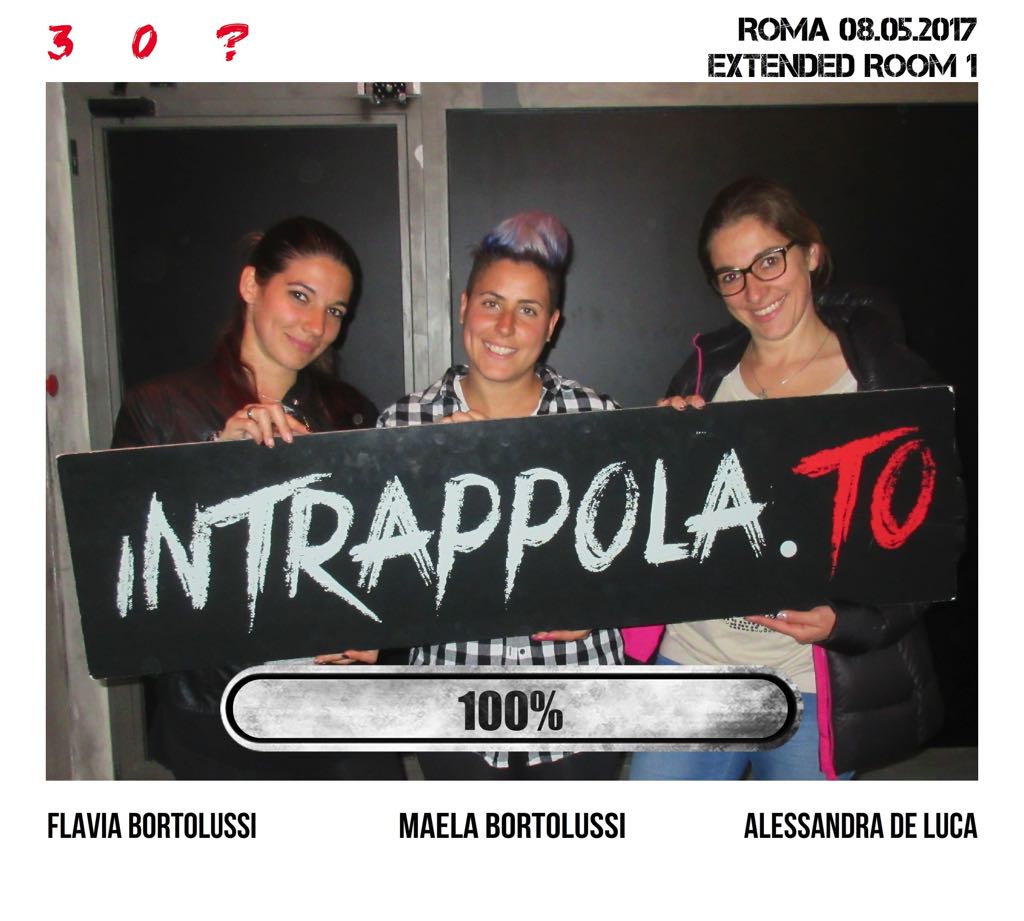 Il gruppo 3 + 0 = ? è fuggito dalla nostra escape room Extended Room