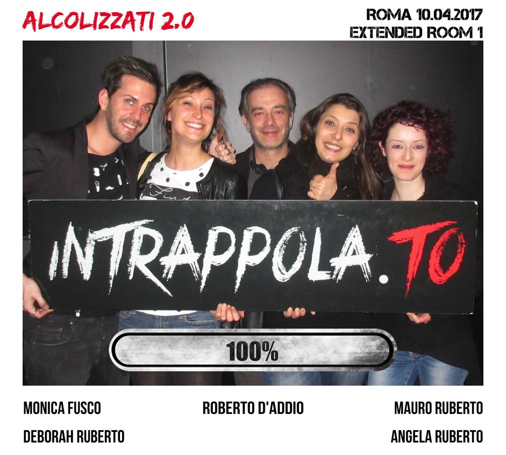 Il gruppo Alcolizzati 2.0 è fuggito dalla nostra escape room Extended Room