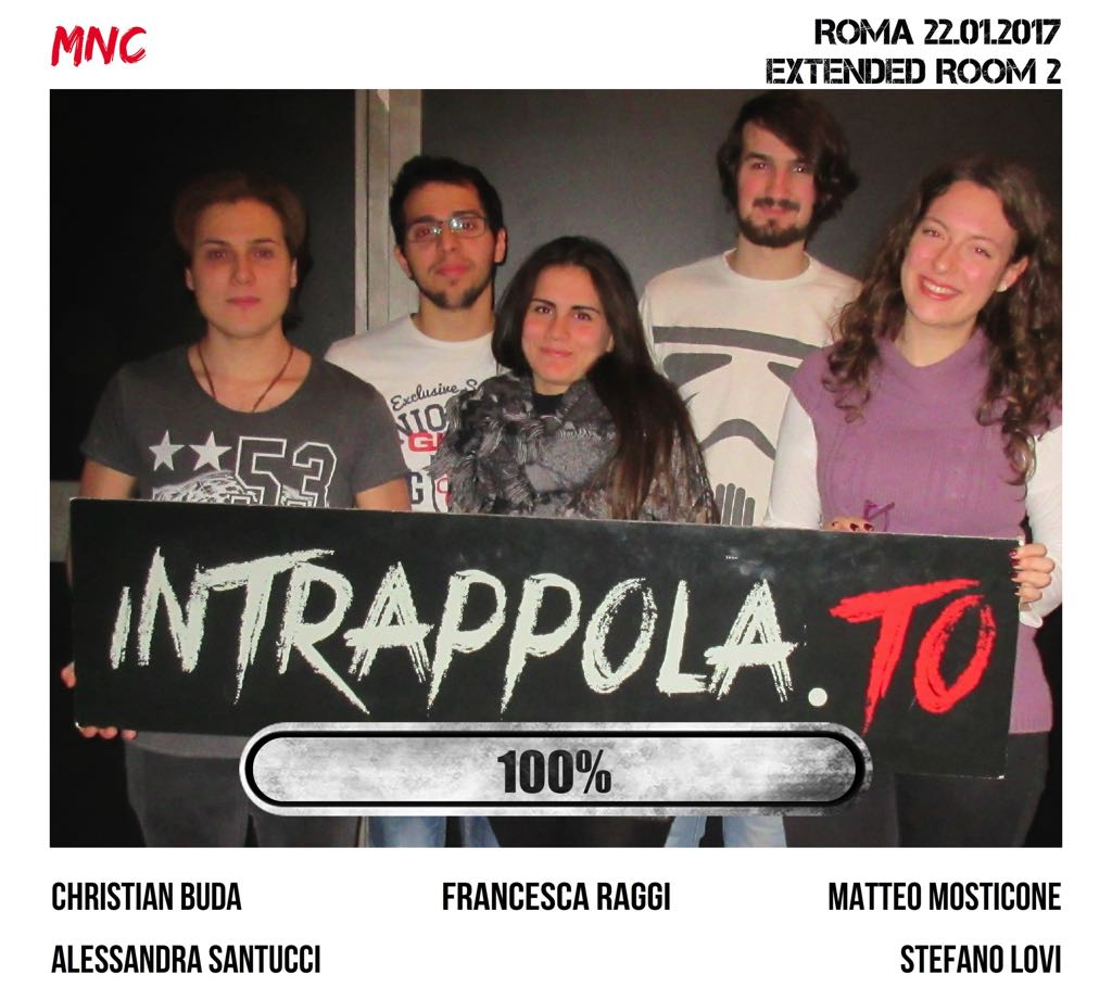 Il gruppo MNC è fuggito dalla nostra escape room Extended Room