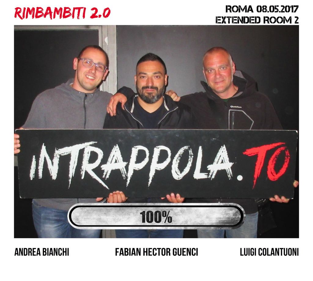 Il gruppo rimbambiti 2.0 è fuggito dalla nostra escape room Extended Room