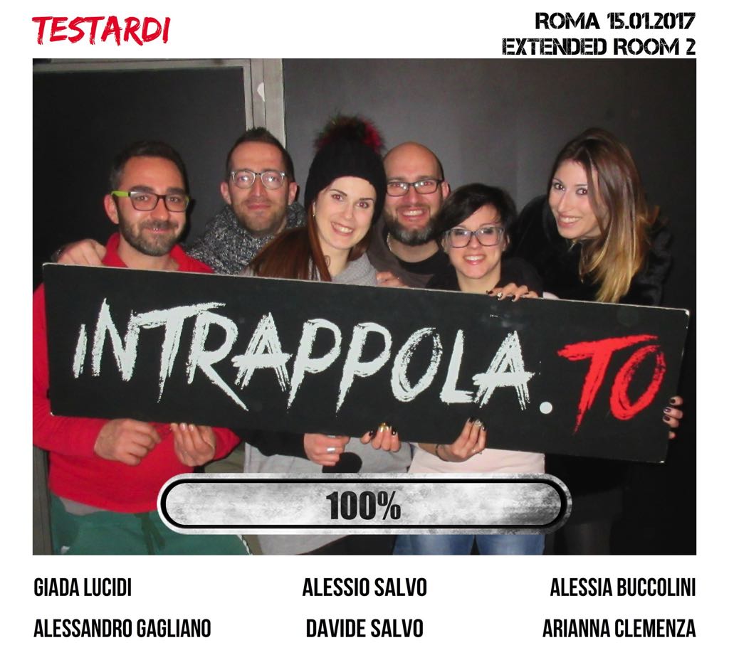 Il gruppo testardi è fuggito dalla nostra escape room Extended Room