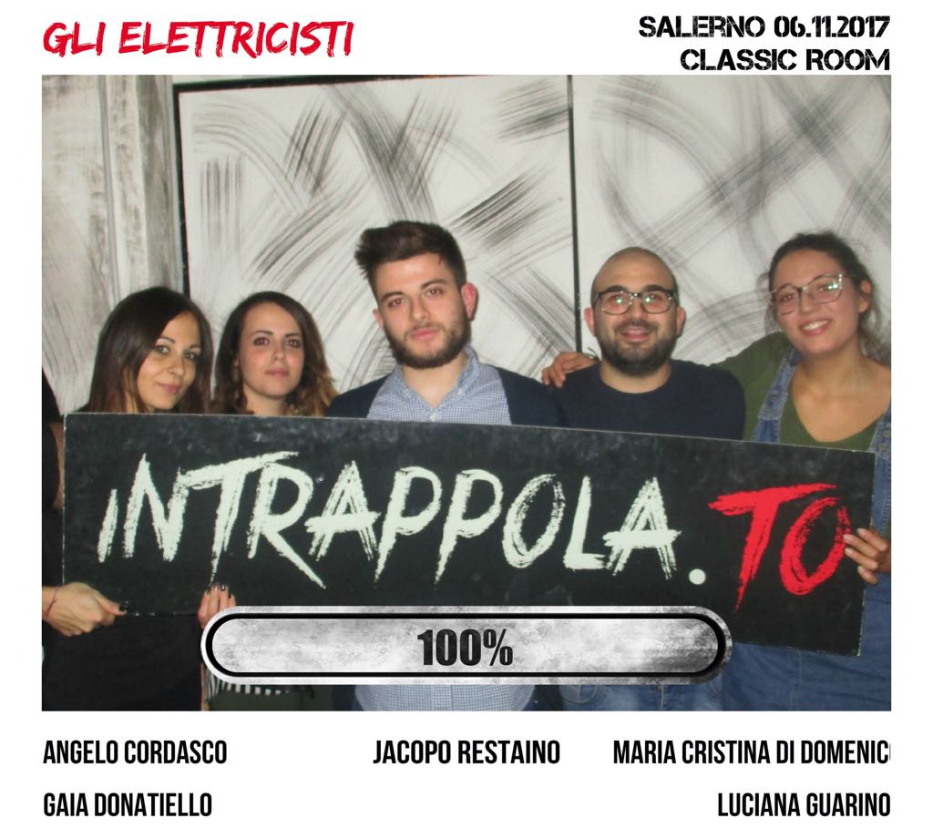 Il gruppo gli elettricisti è fuggito dalla nostra escape room Classic Room