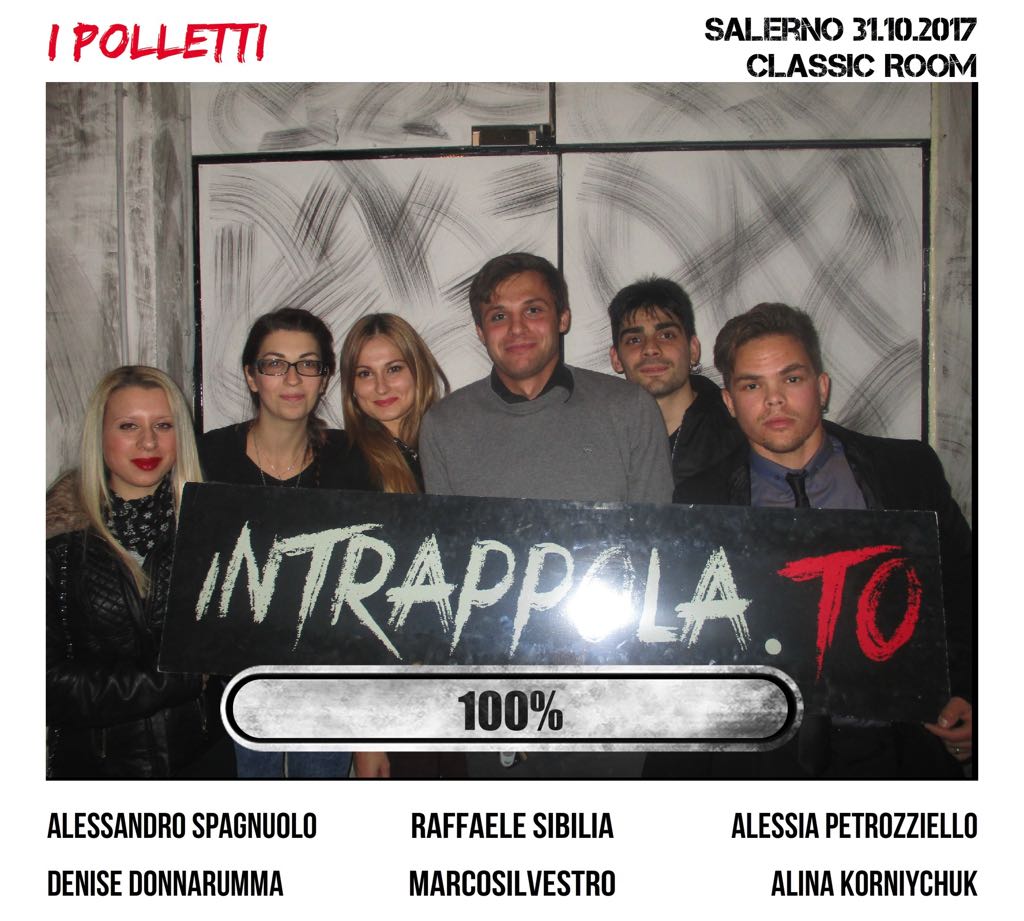 Il gruppo i polletti è fuggito dalla nostra escape room Classic Room