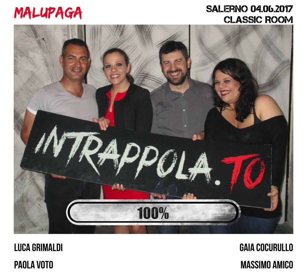 Il gruppo malupaga è fuggito dalla nostra escape room Classic Room