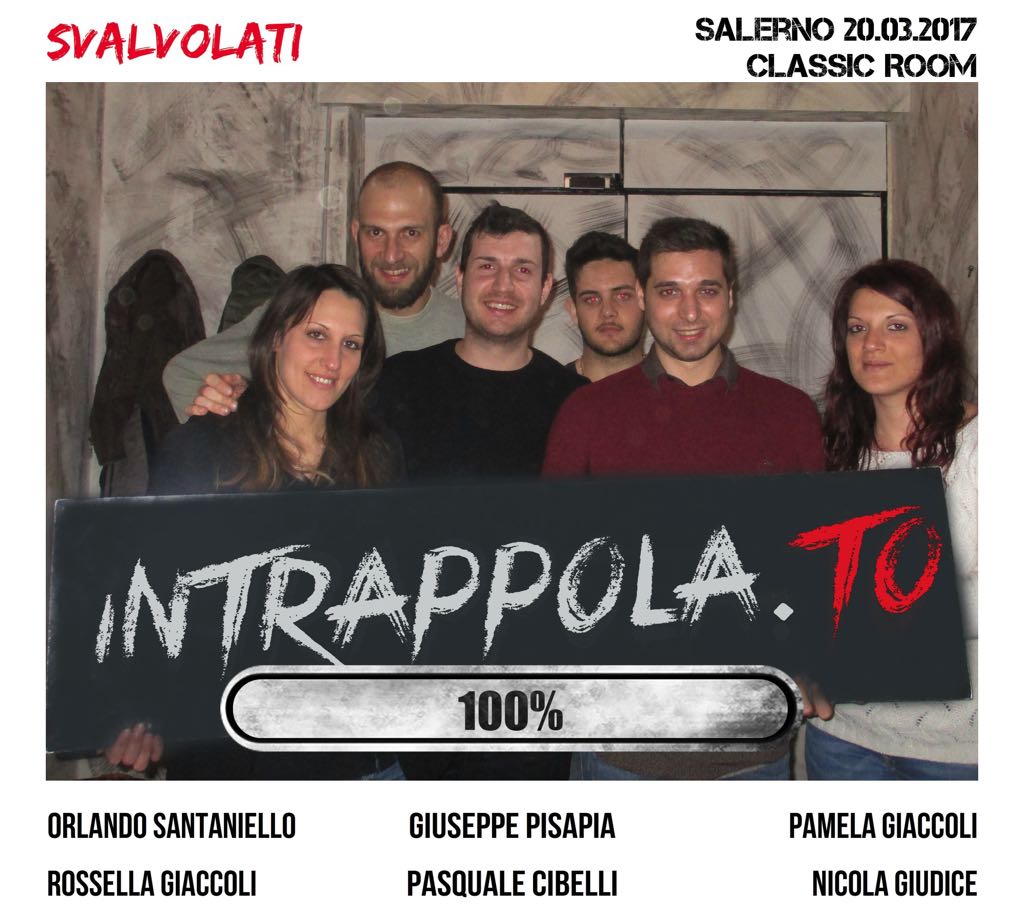 Il gruppo svalvolati è fuggito dalla nostra escape room Classic Room