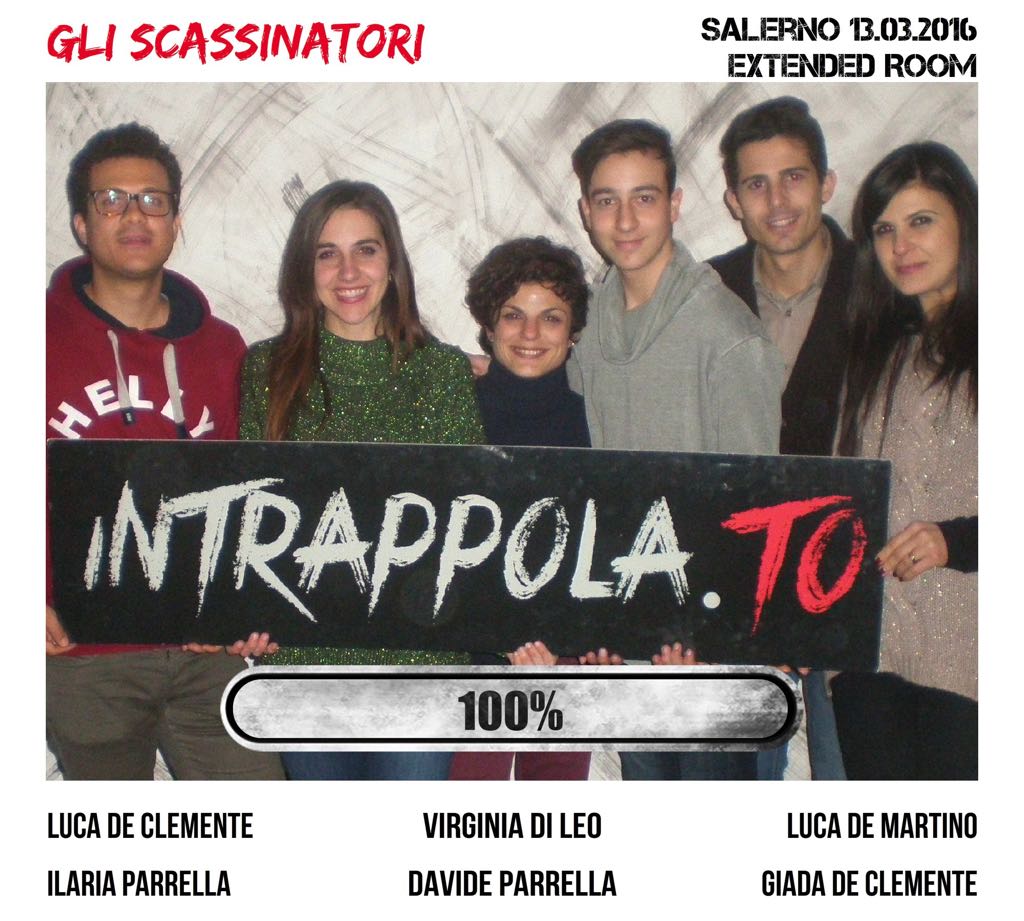 Il gruppo gli scassinatori è fuggito dalla nostra escape room Extended Room