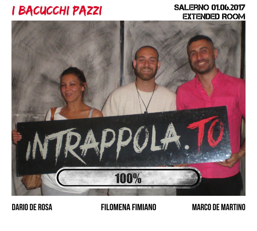 Il gruppo i bacucchi pazzi è fuggito dalla nostra escape room Extended Room