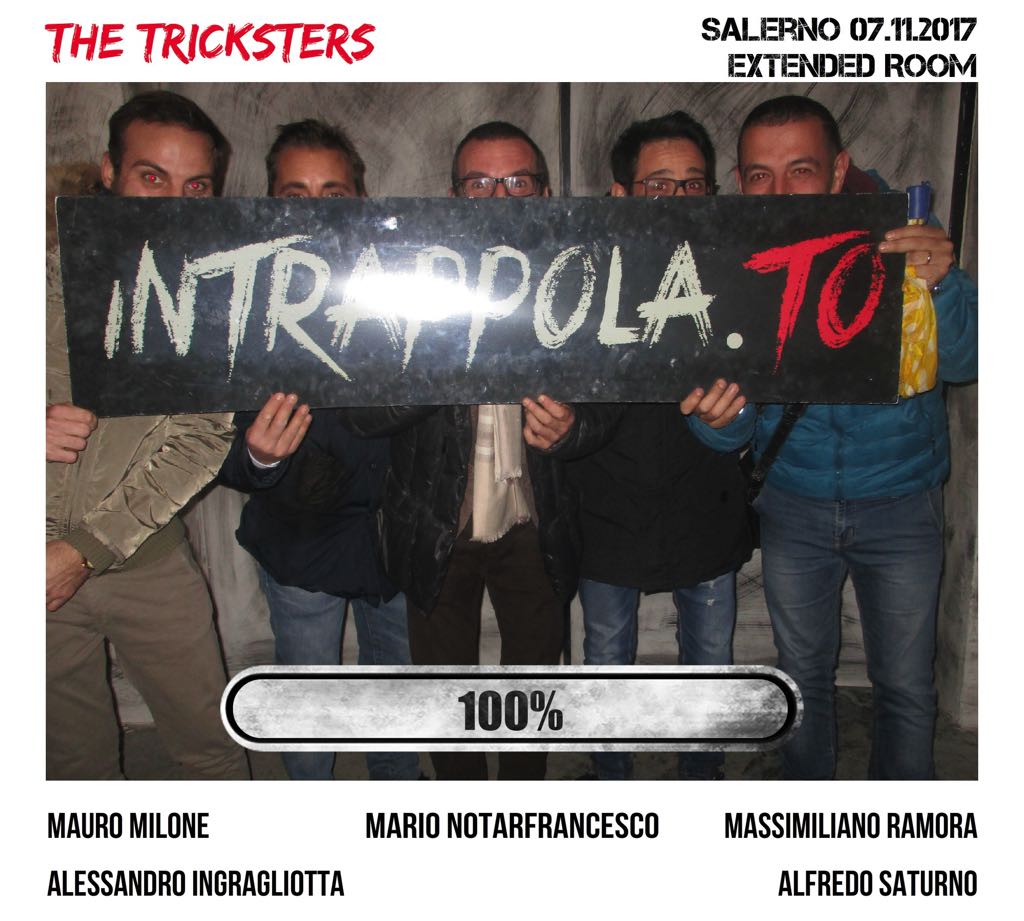 Il gruppo the tricksters è fuggito dalla nostra escape room Extended Room