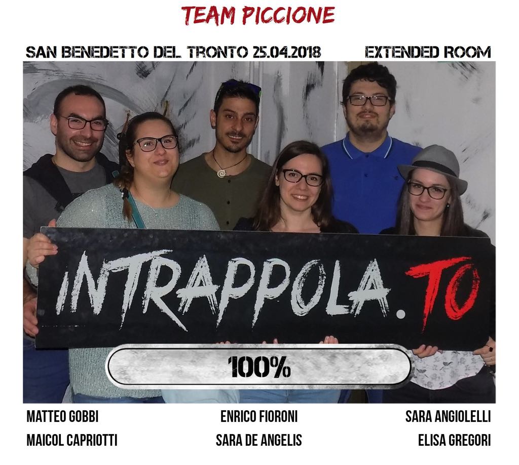 Il gruppo team piccione è fuggito dalla nostra escape room Extended Room