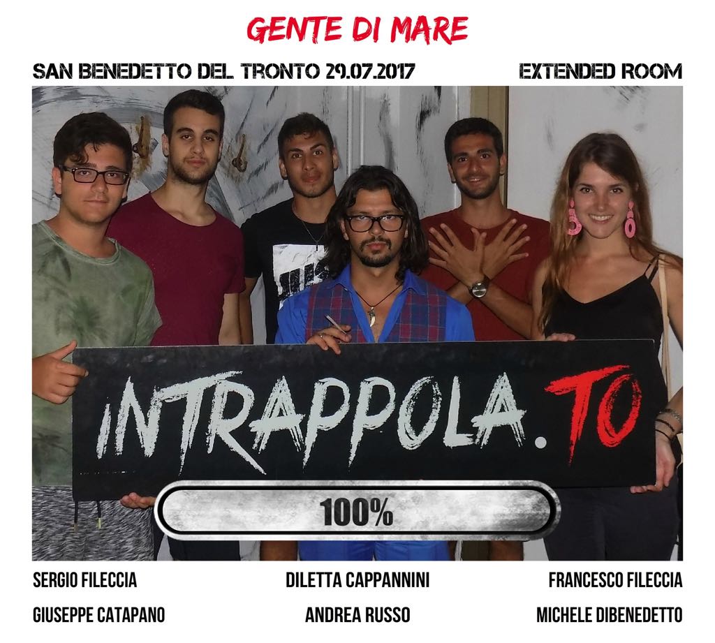 Il gruppo gente di mare è fuggito dalla nostra escape room Extended Room