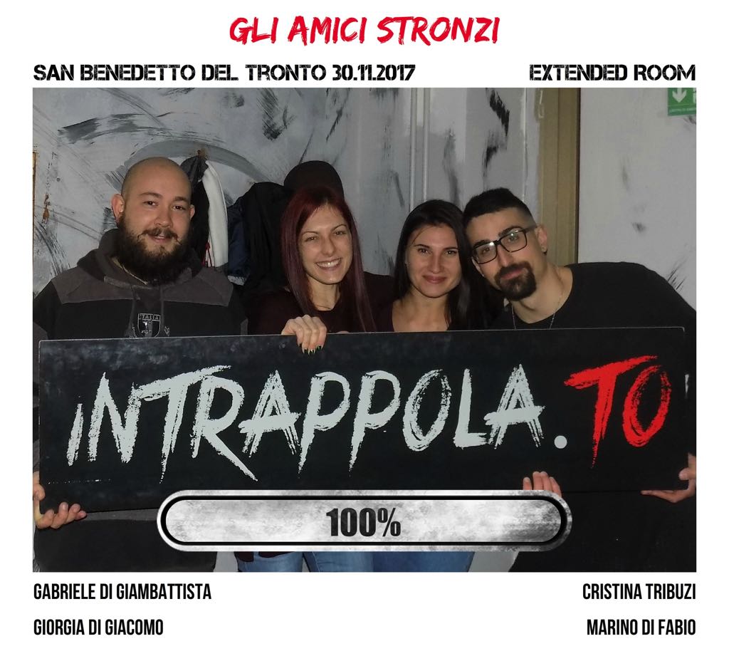 Il gruppo gli amici stronzi è fuggito dalla nostra escape room Extended Room