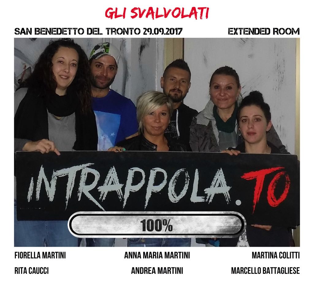 Il gruppo gli svalvolati è fuggito dalla nostra escape room Extended Room