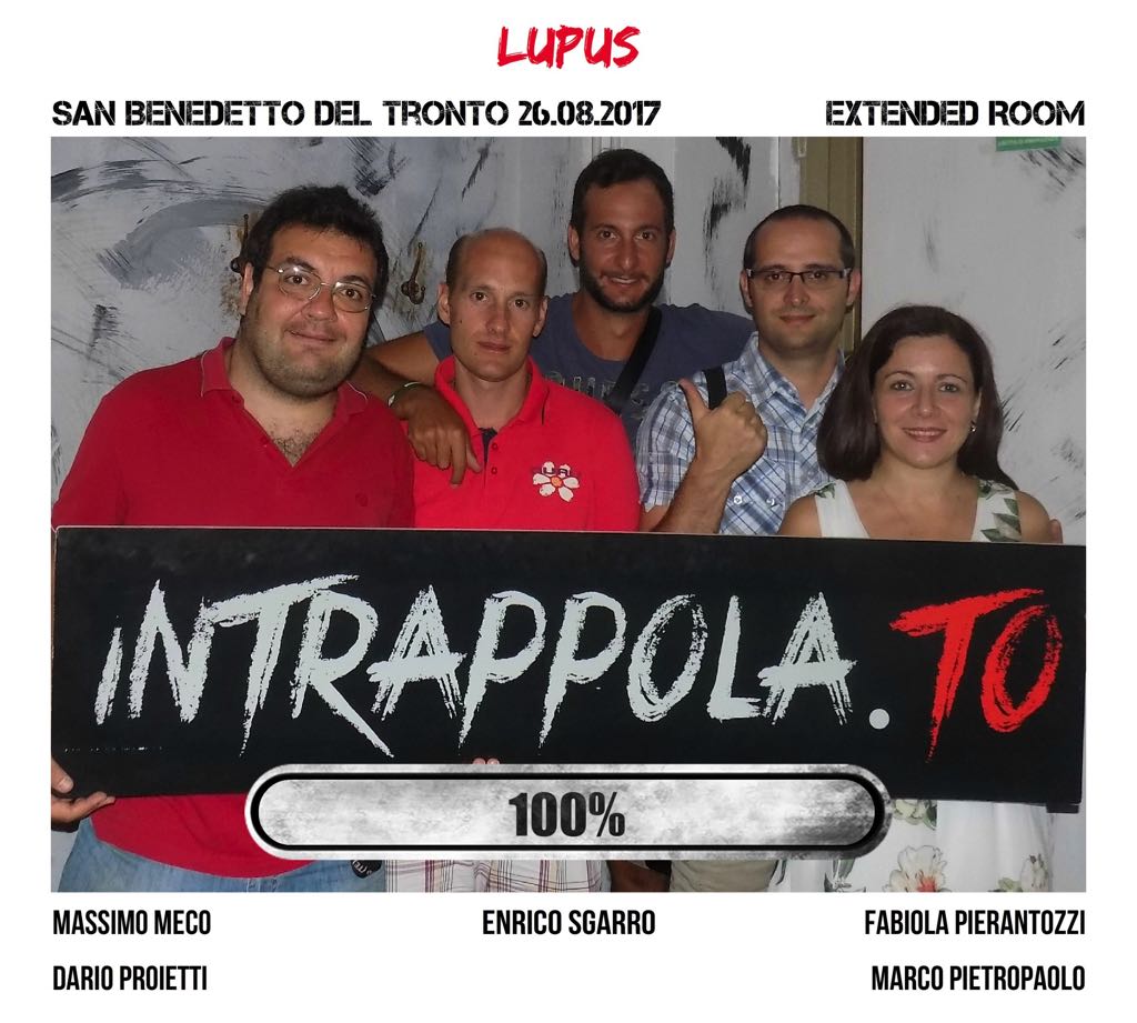 Il gruppo lupus è fuggito dalla nostra escape room Extended Room