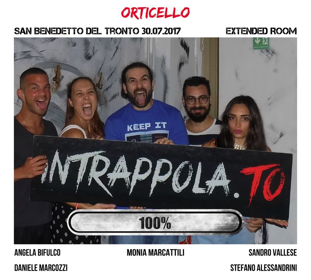 Il gruppo orticello è fuggito dalla nostra escape room Extended Room