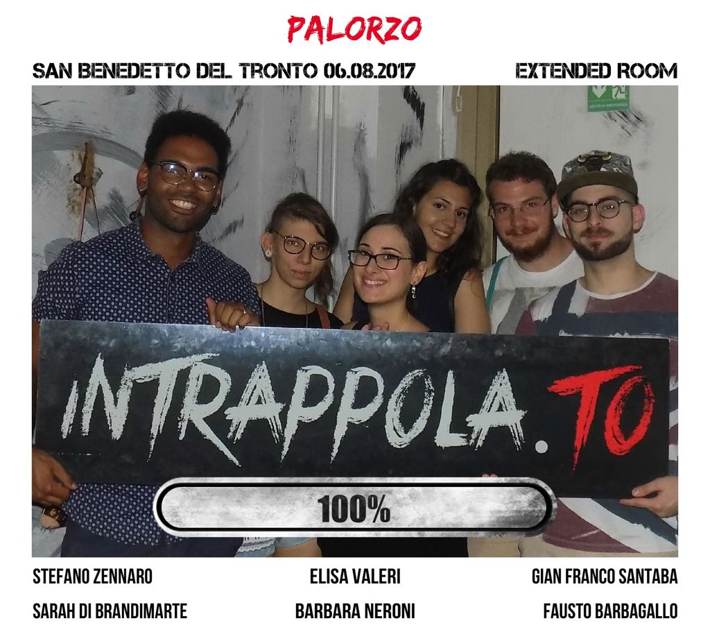 Il gruppo palorzo è fuggito dalla nostra escape room Extended Room
